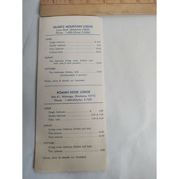Vintage 1969 1970 Oklahoma State Parks Lodges Brochure Pamphlet Advertisement Ad - Picture 6 of 7